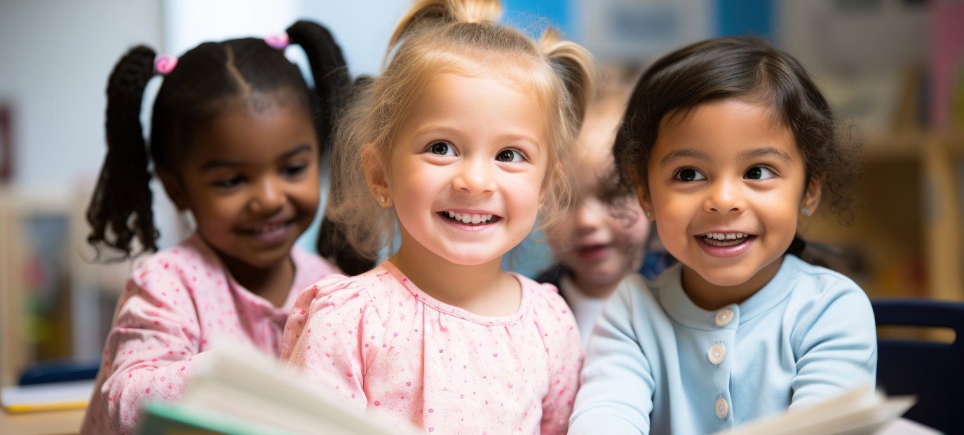 kids smiling